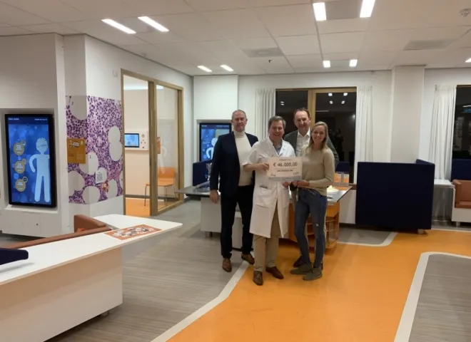 Donatie Delmeco voor kinderkanker onderzoek prinses maxima ziekenhuis